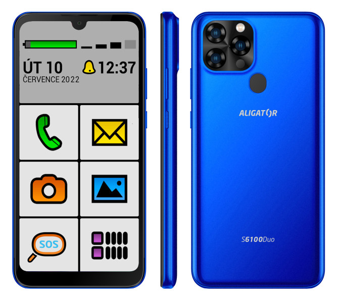 Aligator S6100 Senior 2GB/32GB modrá