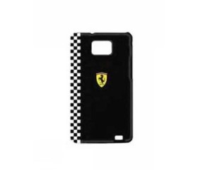 Zadný kryt Ferrari pre Samsung Galaxy S2, čierna vzor šachovnice