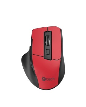 C-TECH myš Ergo WLM-05, 1600DPI, 6 tlačidiel, USB nano receiver, červená