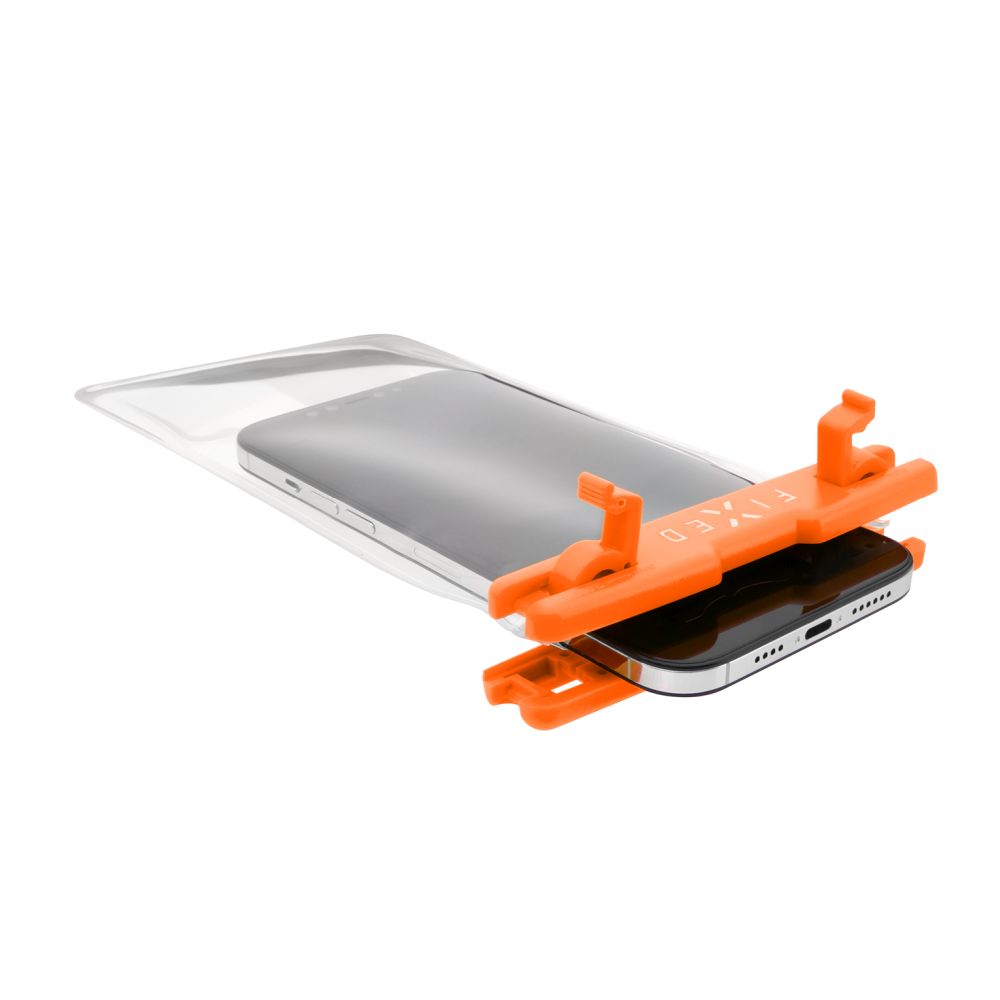Voděodolné plovoucí pouzdro na mobil FIXED Float s kvalitním uzamykacím systémem a certifikací IPX8, oranžová