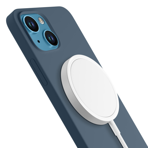 Kryt ochranný 3mk Hardy Silicone MagCase pro Apple iPhone 13, Blue