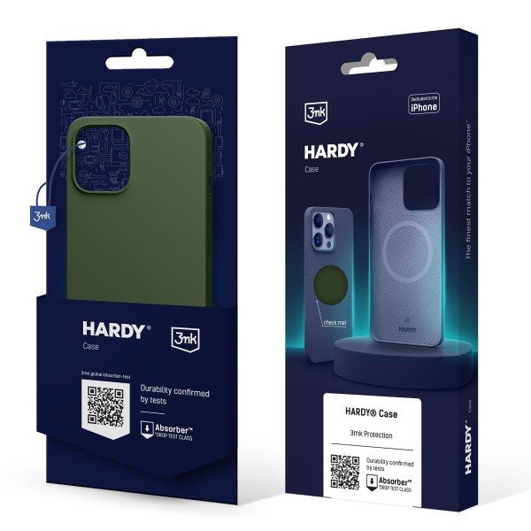 Kryt ochranný 3mk Hardy Silicone MagCase pro Apple iPhone 13, Alphine Green