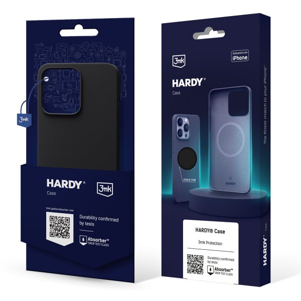 Kryt ochranný 3mk Hardy Silicone MagCase pro Apple iPhone 13 Pro, Graphite Gray Black
