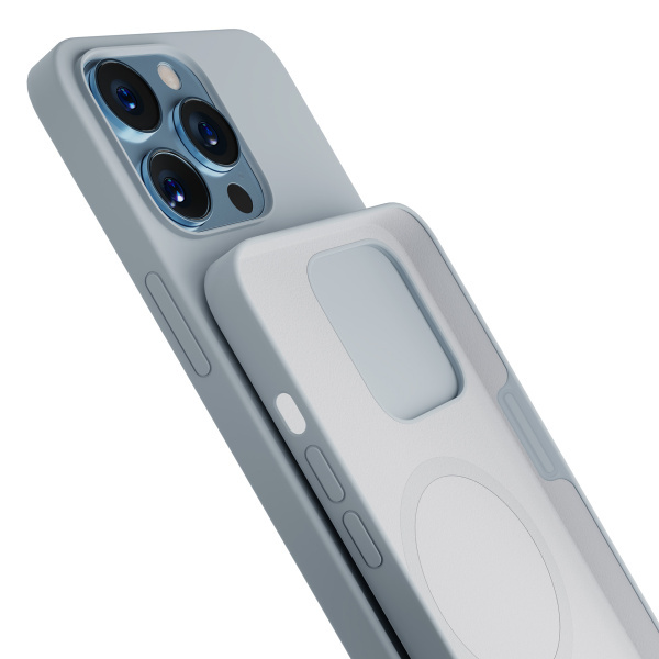 Kryt ochranný 3mk Hardy Silicone MagCase pro Apple iPhone 13 Pro Max, Sierra Blue