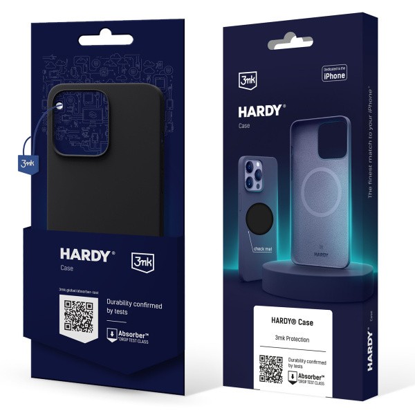 Kryt ochranný 3mk Hardy Silicone MagCase pro Apple iPhone 14 Pro Max, Graphite
