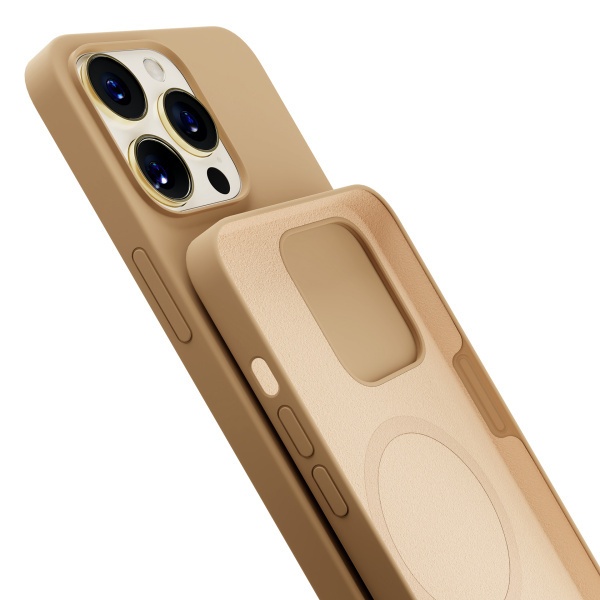 Kryt ochranný 3mk Hardy Silicone MagCase pro Apple iPhone 14 Pro, Gold