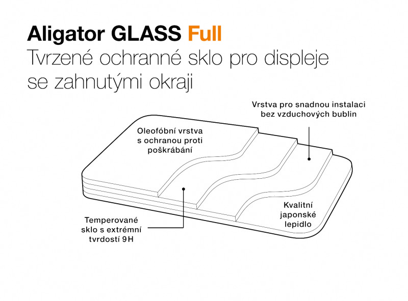 Ochranné tvrzené sklo ALIGATOR GLASS FULL Xiaomi 13 Pro