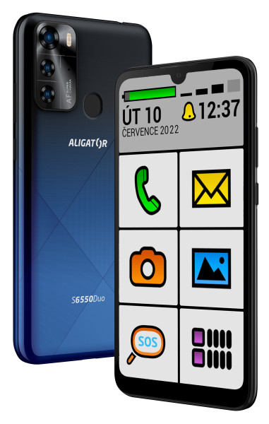 Aligator S6550 Senior 3GB/128GB modrá