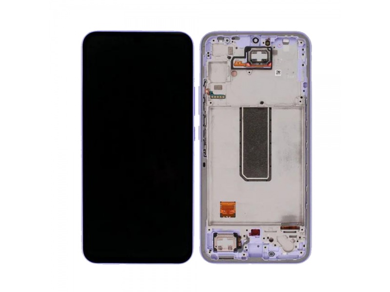 LCD + dotyk + rámček pre Samsung Galaxy A34 5G, purple (Service pack)