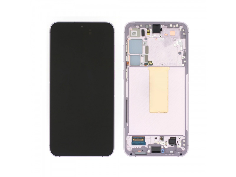 LCD + dotyk + rámček pre Samsung Galaxy S23+, pink (Service pack)