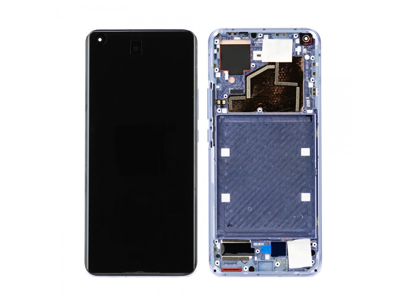 LCD + dotyk + rámček pre Xiaomi Mi 11 5G, modrá (Service Pack)