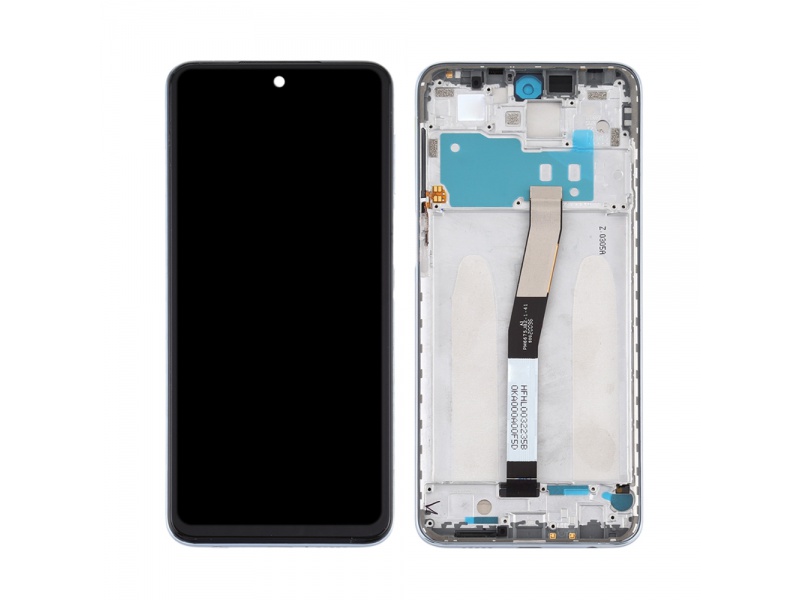 LCD + dotyk + rámček pre Xiaomi Redmi Note 9S/10 Lite/9 Pro/9 Pro Max/Poco M2 Pro, white (Service Pack)