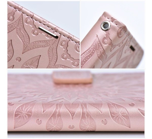 Pouzdro MEZZO pro Xiaomi Redmi 12C, mandala rose gold