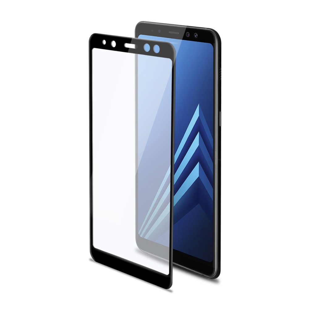 Ochranné tvrdené sklo CELLY 3D Glass pre Samsung Galaxy A8+ (2018), čierna