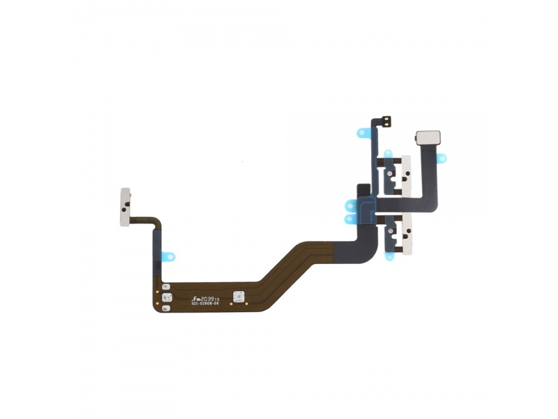 Flex kábel tlačidla zapínania + tlačidla hlasitosti + kovová doštička pre Apple iPhone 12 Mini