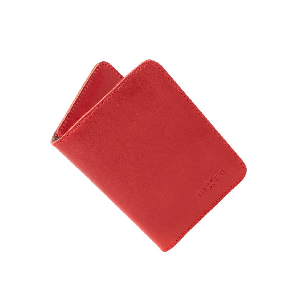 Kožená peněženka FIXED Wallet XL, červená