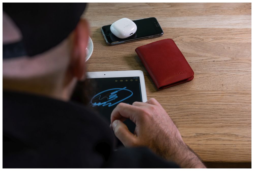 Kožená peněženka FIXED Wallet XL, červená