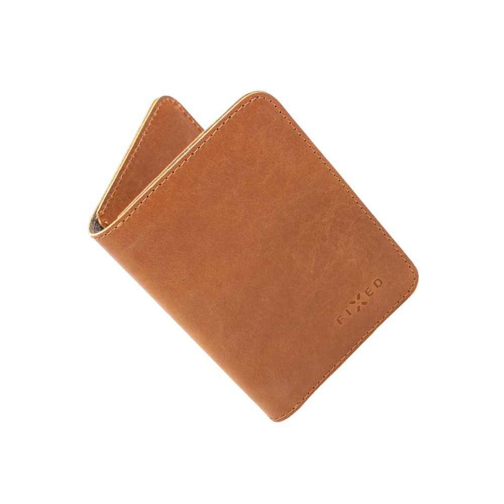 Kožená peněženka FIXED Wallet XL, hnědá