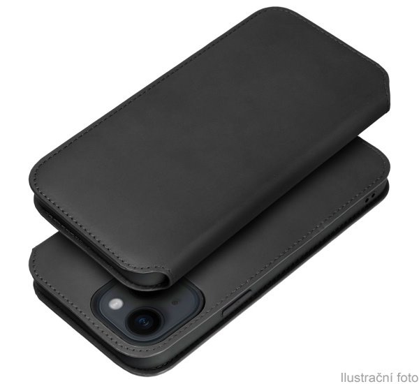 Flipové pouzdro Dual Pocket pro Xiaomi Redmi Note 12 5G, černá