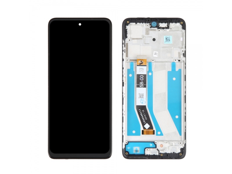 LCD + dotyk + rámček pre Motorola Moto G73 5G, čierna (Service Pack)