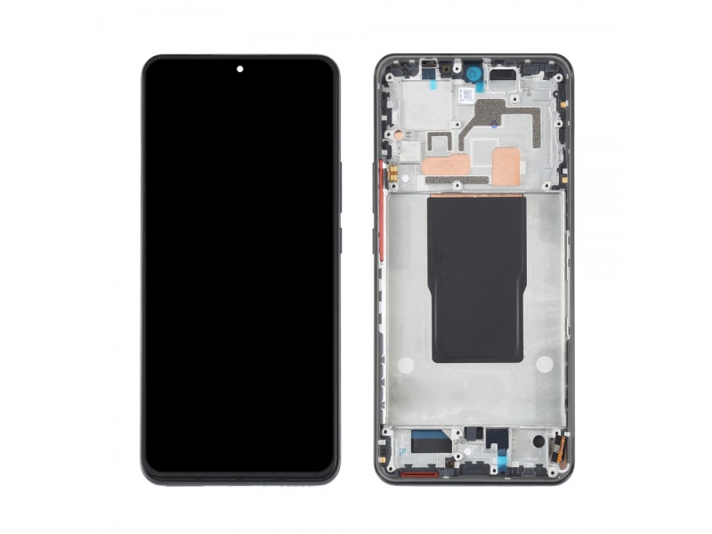 LCD + dotyk + rámček pre Xiaomi 12T Pro / 12T 5G (2022), čierna (Service Pack)