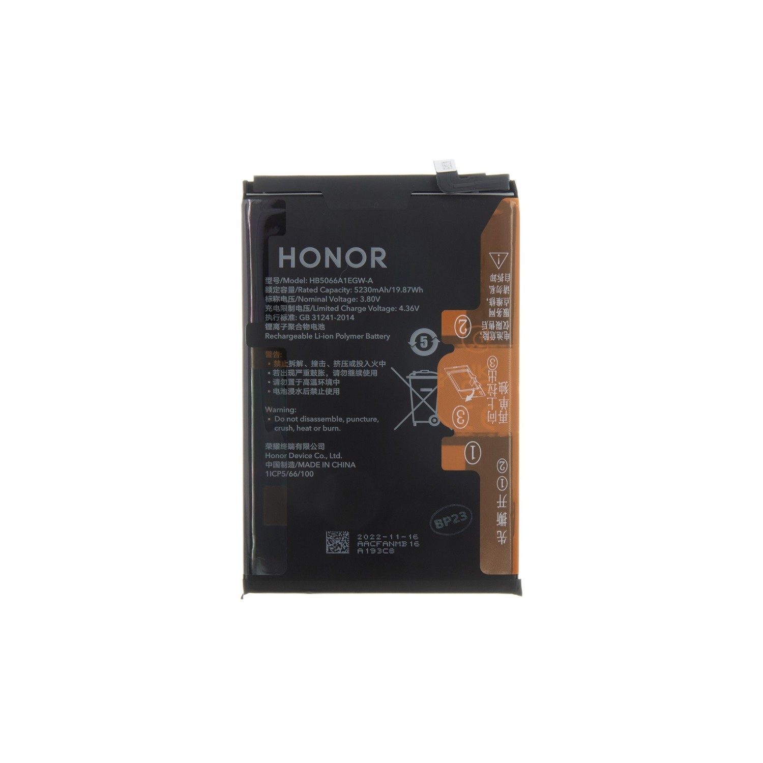 Batéria Honor HB5066A1EGW 5230mAh Li-Pol (Service Pack)