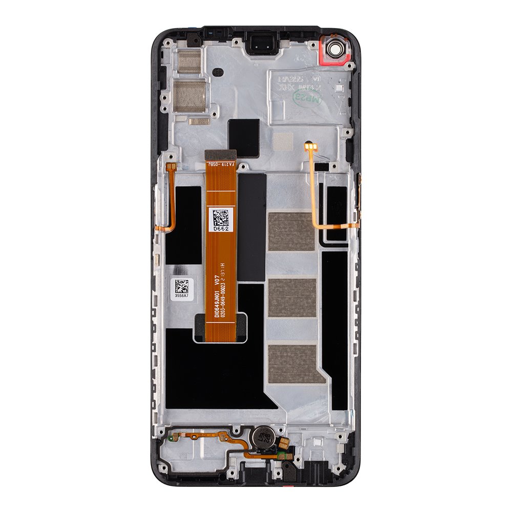 LCD + dotyk + predný kryt pre Realme 7 5G, black (Service Pack)