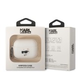 Karl Lagerfeld 3D Logo Choupette Airpods Pro2, WHT