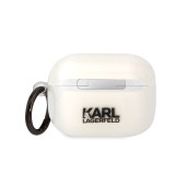 Karl Lagerfeld 3D Logo NFT Choupette TPU Pouzdro pro Airpods Pro White