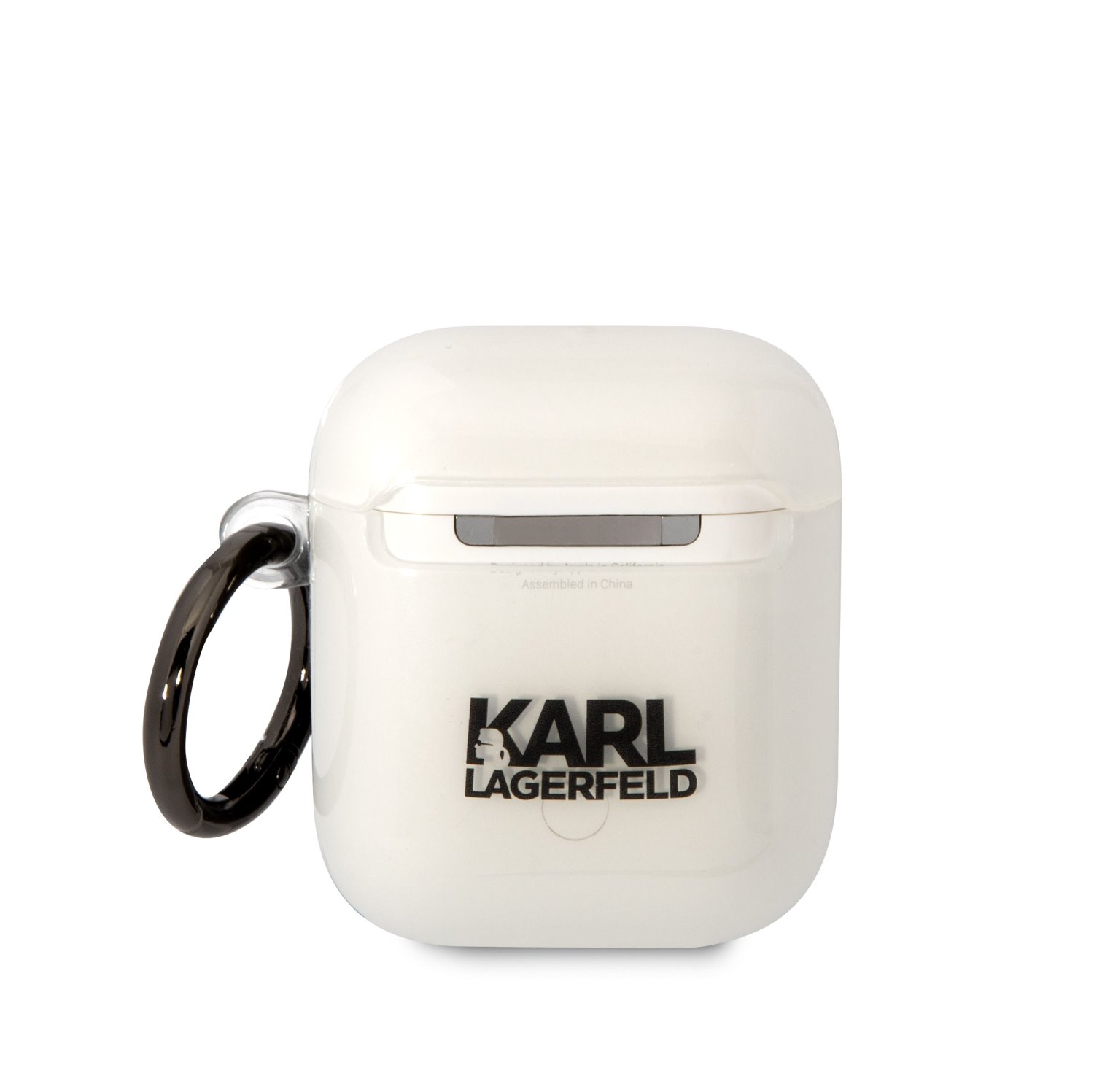 Karl Lagerfeld 3D Logo NFT Choupette TPU Pouzdro pro Airpods 1/2 White