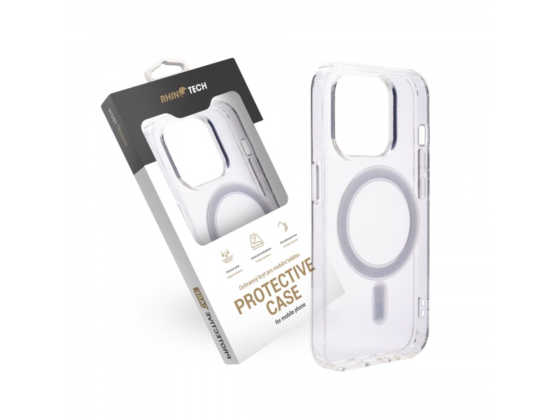 RhinoTech MAGcase Clear pro Apple iPhone 13 Pro transparentní