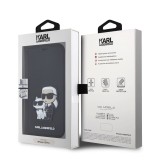 Karl Lagerfeld PU Saffiano Karl and Choupette NFT Book Pouzdro pro iPhone 15 Pro Black