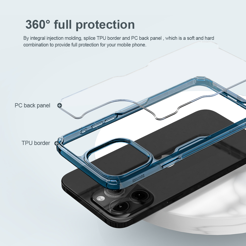 Nillkin Nature TPU PRO Kryt pro Apple iPhone 15 Pro Max Blue