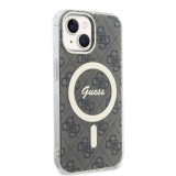 Guess IML 4G MagSafe Zadní Kryt pro iPhone 15 Brown