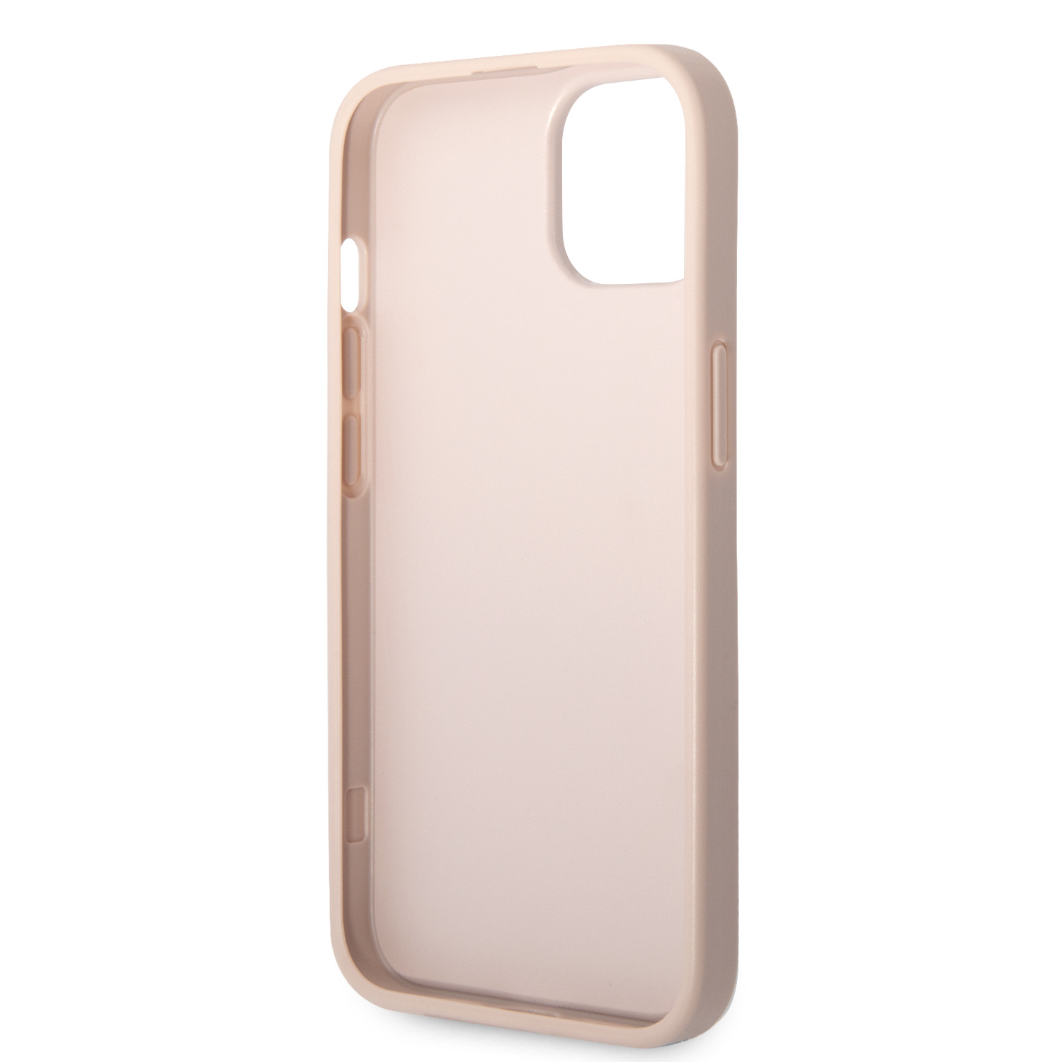 Guess PU 4G Metal Logo Zadní Kryt pro iPhone 15 Plus Pink