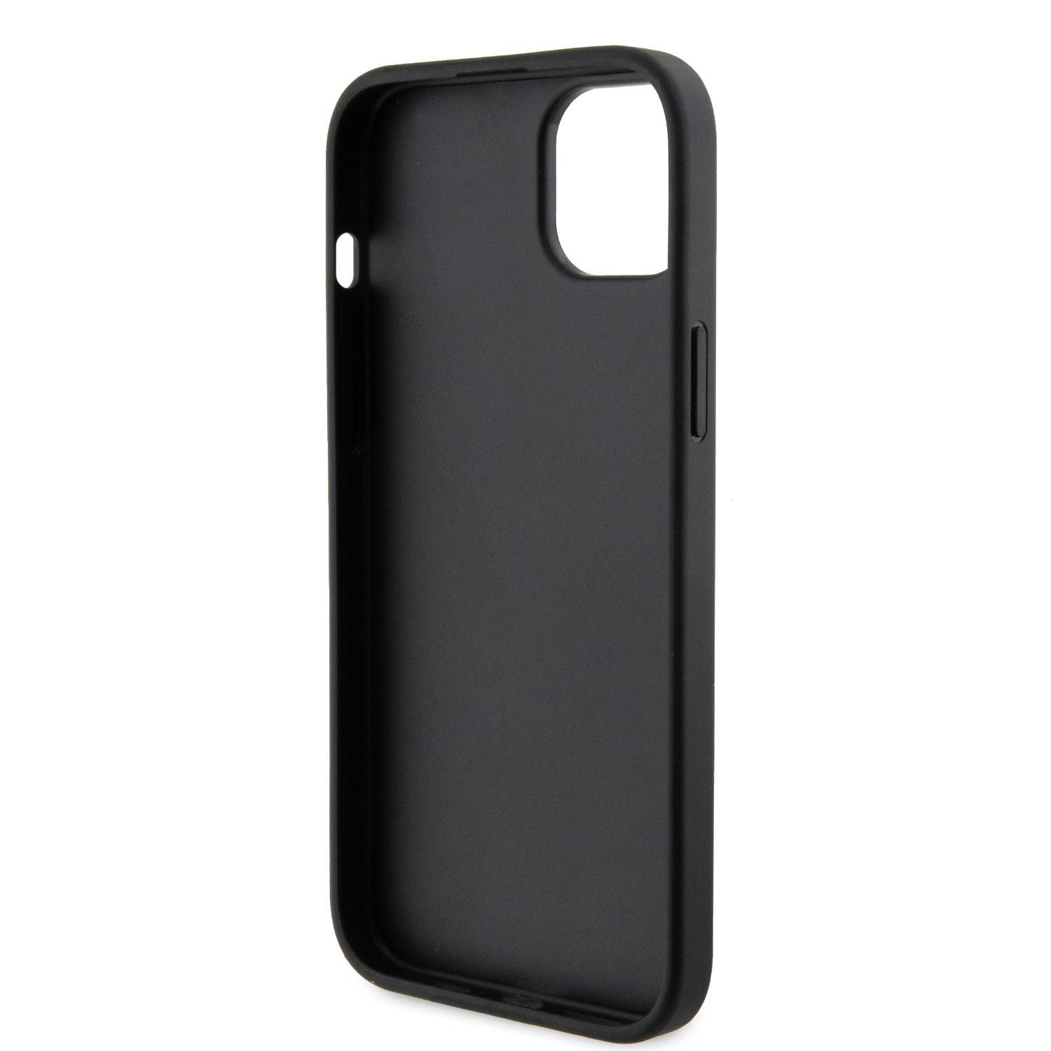 Karl Lagerfeld Fixed Glitter Metal Ikonik Zadní Kryt pro iPhone 15 Plus Black