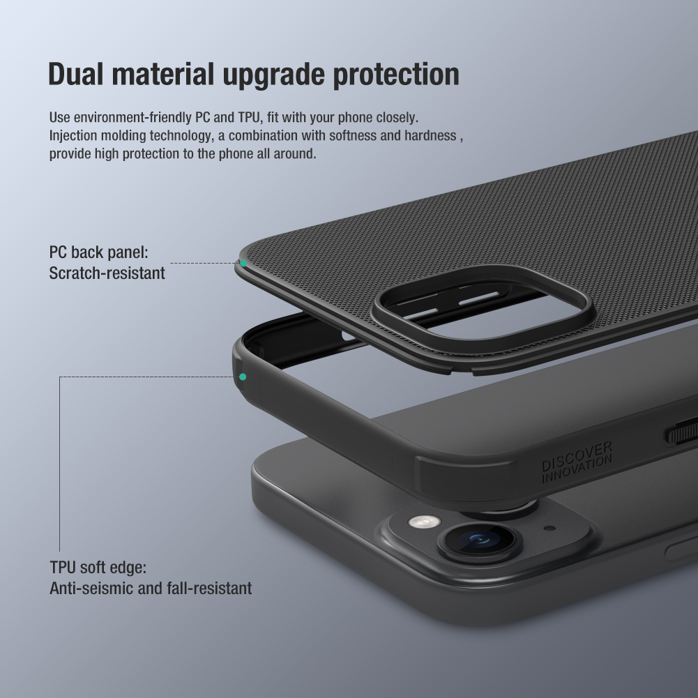 Nillkin Super Frosted PRO Zadní Kryt pro Apple iPhone 15 Plus Deep Green (Without Logo Cutout)