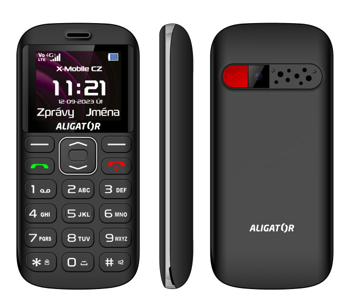Aligator A720 4G Senior červená/černá