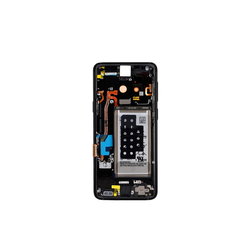 LCD display + dotyk + predný kryt + batéria pre Samsung Galaxy S9, black (Service Pack)