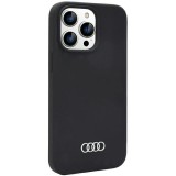 Audi Silicone Zadní Kryt pro iPhone 14 Pro Max Black