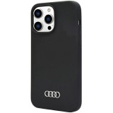 Audi Silicone Zadní Kryt pro iPhone 14 Pro Max Black