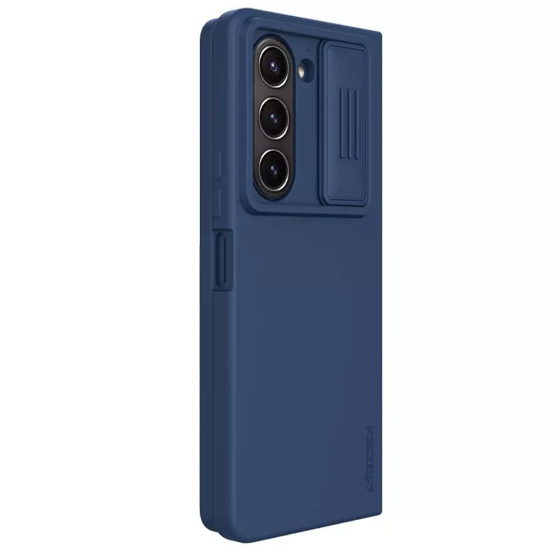 Nillkin CamShield Silky Silikonový Kryt pro Samsung Galaxy Z Fold 5 Blue
