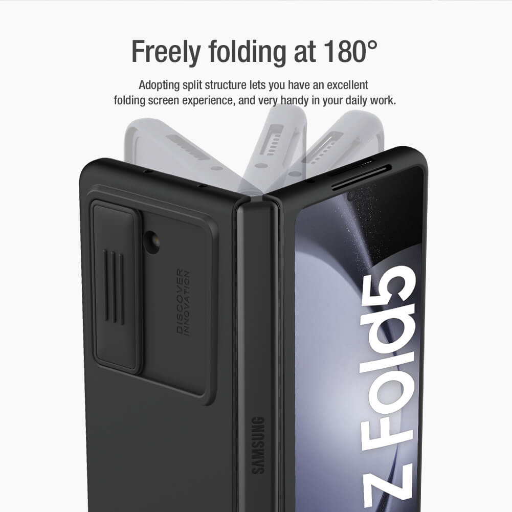 Nillkin CamShield Silky Silikonový Kryt pro Samsung Galaxy Z Fold 5 Blue