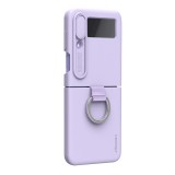 Nillkin CamShield Silky Silikonový Kryt pro Samsung Galaxy Z Flip 4 5G Misty Purple
