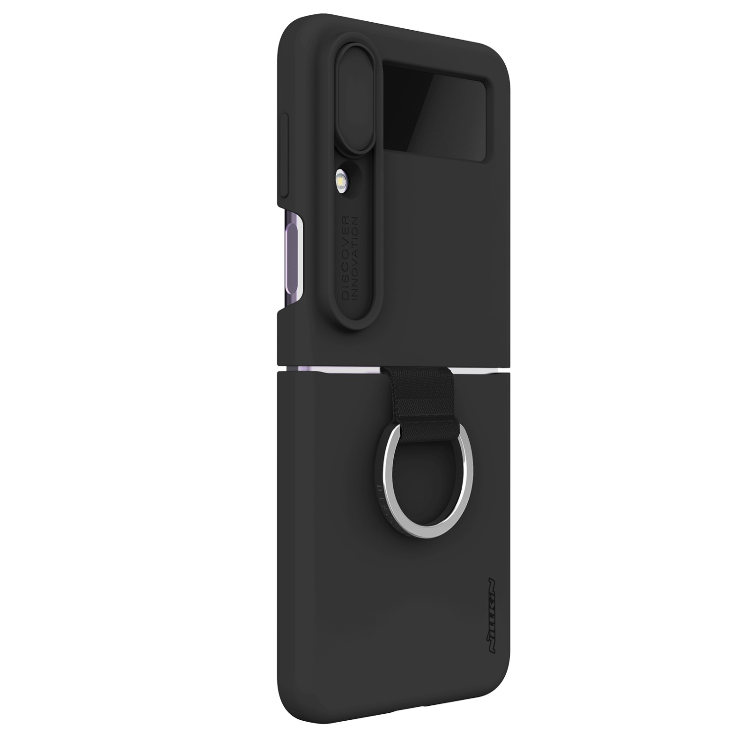 Nillkin CamShield Silky Silikonový Kryt pro Samsung Galaxy Z Flip 4 5G Classic Black