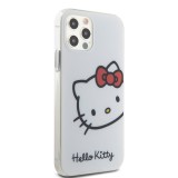 Hello Kitty IML Head Logo Zadní Kryt pro iPhone 12/12 Pro White 