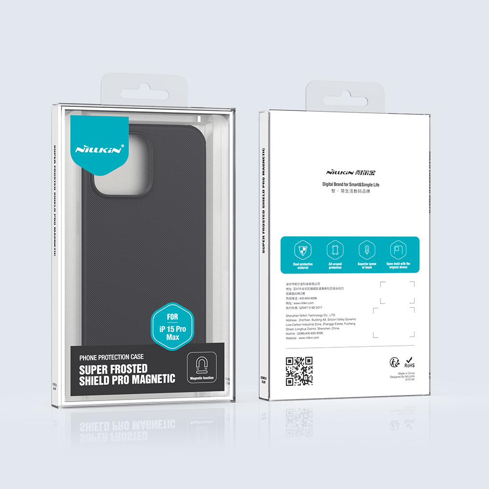Nillkin Super Frosted PRO Magnetic Zadní Kryt pro Apple iPhone 15 Pro Max Deep Green