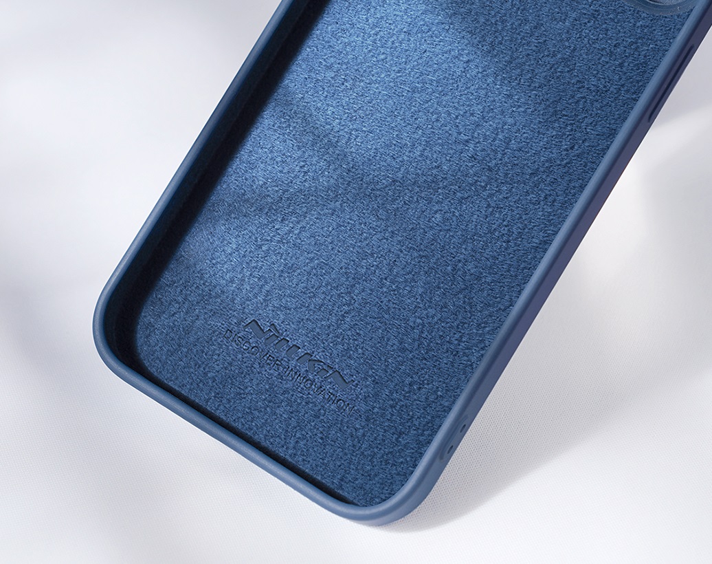 Nillkin CamShield Silky Silikonový Kryt pro Apple iPhone 15 Pro Midnight Blue
