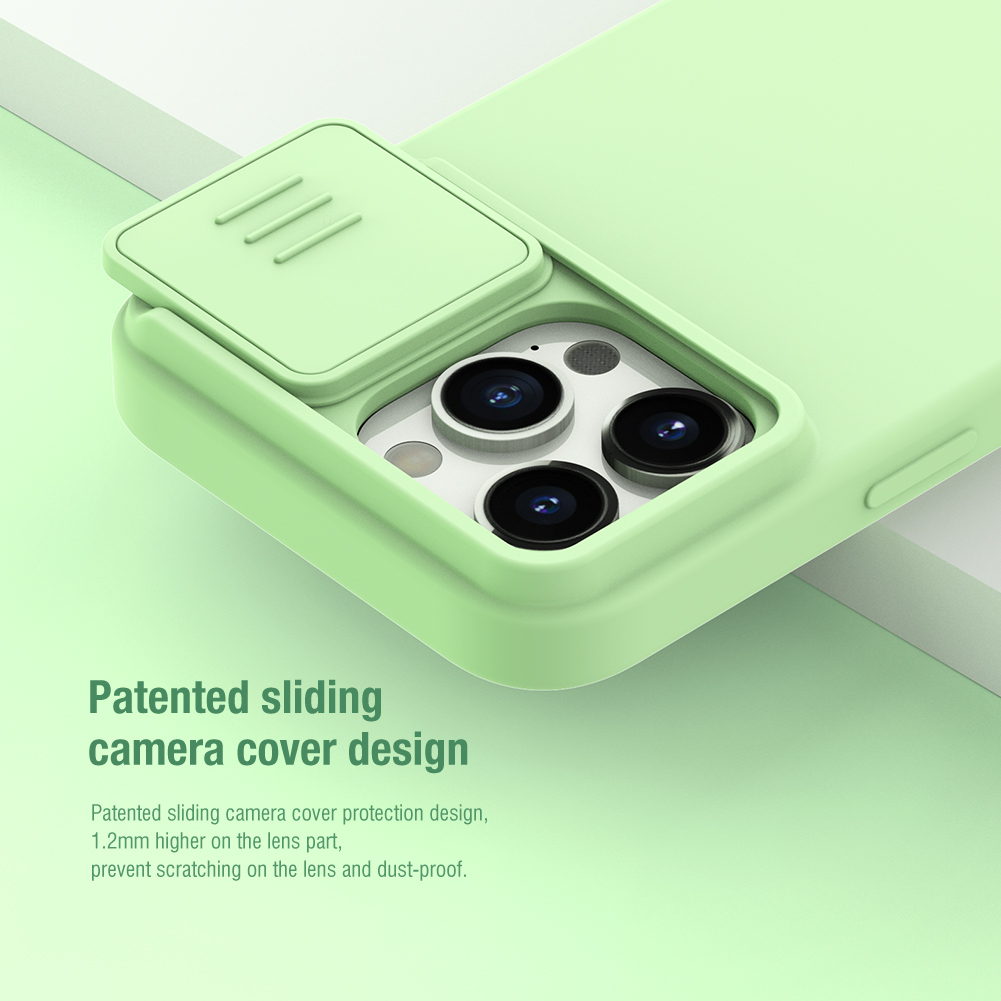 Nillkin CamShield Silky Silikonový Kryt pro Apple iPhone 15 Pro Midnight Blue