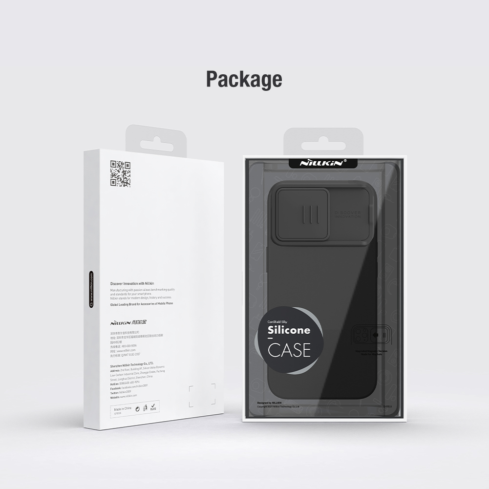 Nillkin CamShield Silky Silikonový Kryt pro Apple iPhone 15 Pro Midnight Blue